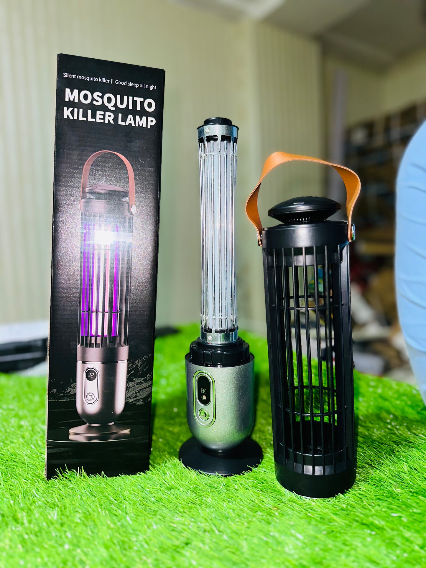 Mosquito Killer Light Lamp – USB Rechargeable with LED & 9-Hour Timer for Indoor/Outdoor Use