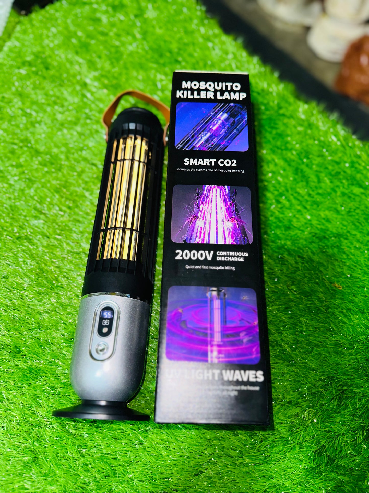 Mosquito Killer Light Lamp – USB Rechargeable with LED & 9-Hour Timer for Indoor/Outdoor Use